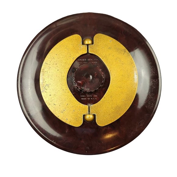 Vintage TURNIT MFG CO Poker Chip & Cards Caddy 1950s Marbled Bakelite with Chips - Picture 7 of 15